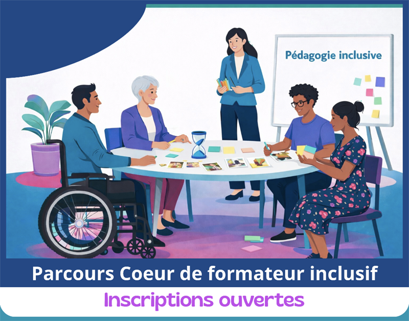 Coeur Inclusion : formation continue et approche inclusive orientée handicap. Image actualités inscriptions ouvertes