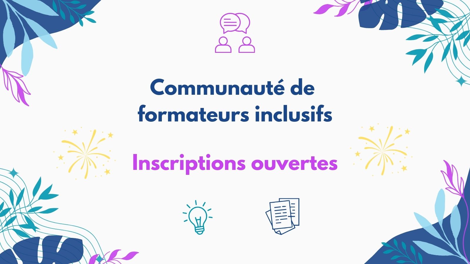 Coeur Inclusion : formation continue et approche inclusive orientée handicap. Actualités inscriptions communauté formateurs inclusifs